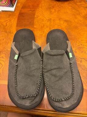 Sanuk Men's You Got My Back II Casual Sidewalk Surfer Mules Charcoal